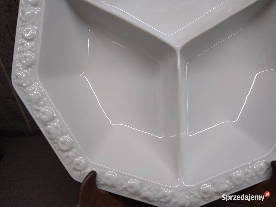 UNIKAT Kabaret Rosenthal Biała Maria Porcelana i szkło Kalisz