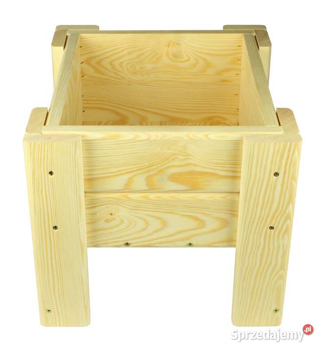 Donica drewniana skrzynka na kwiaty kwietnik Przyszów