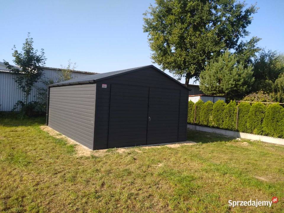 Garaż blaszany 3x5 kolor RAL antracyt różne Zalesie Górne