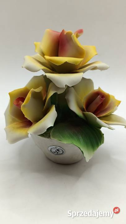 Porcelana dekoracja posy kwiaty róże Italy