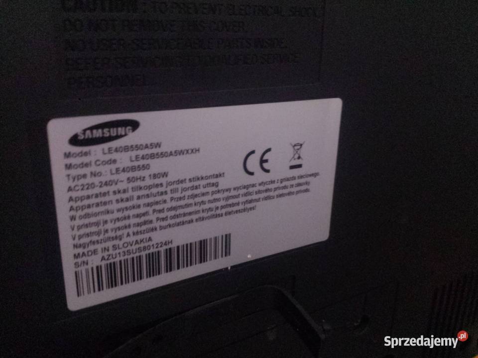 Samsung LE40B550 Okazja do dzisiaj 40cale Kościerzyna