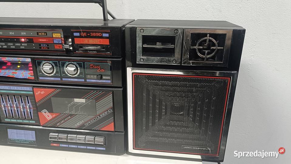 HBATEC GE389D Przenośny radioodtwarzacz kasetowy Radioodtwarzacze Poznań