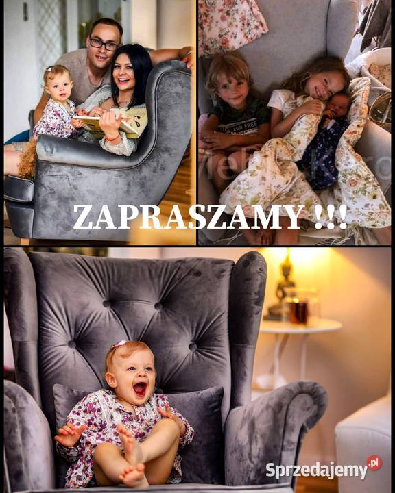 Fotel Uszak bujany do karmienia w stylu 84cm mazowieckie Warszawa