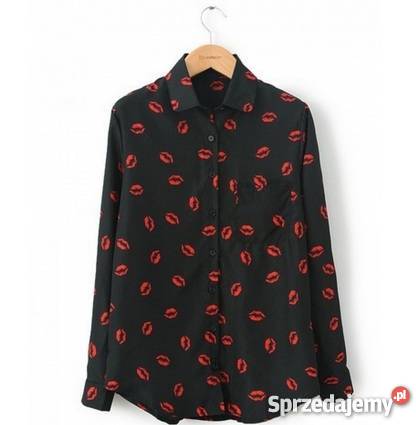 Czarna koszula motyw UST damska S śląskie Będzin sprzedam