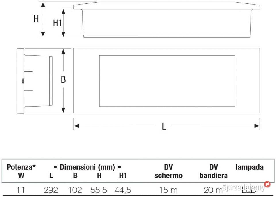 BEGHELLI lampa sufitowa awaryjna 11W LED 1499 inny kolor Zamość