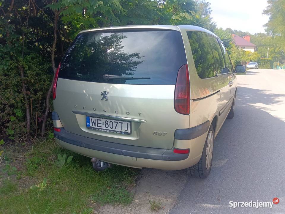 Z Uszkodzonym silnikiem peugeot 807 2007 srebrny Wrocław