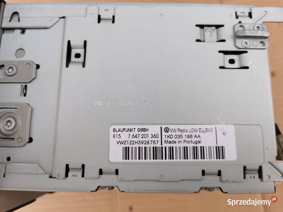Radio cd vw golf 5 V 6 VI passat b6 Touran caddy Sieraków