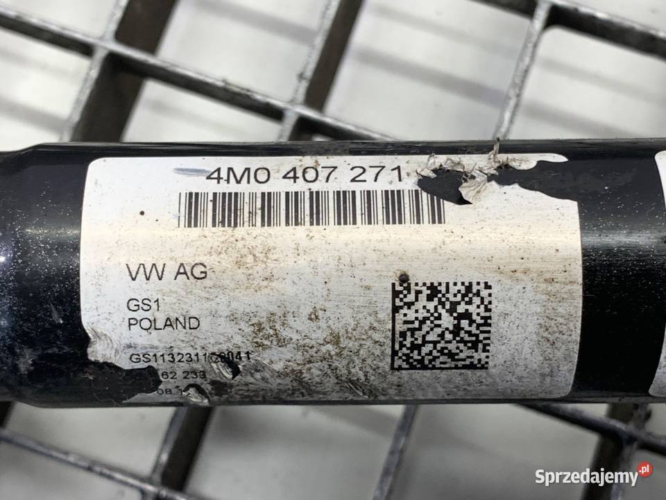 PÓŁOŚ LEWY PRZÓD AUDI Q7 4M 4M0407271 30 272 Półosie