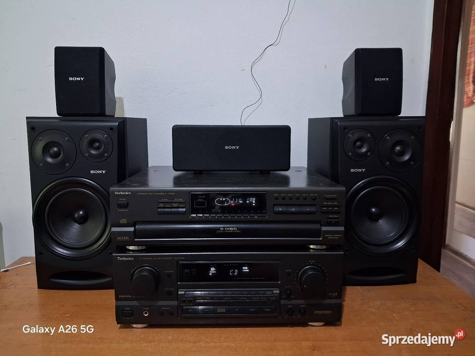 Wieża Technics pro logic Kolumny Sony Dębno