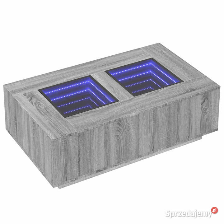 Stolik kawowy z LED Infinity szary dąb sonoma Stoły Warszawa sprzedam