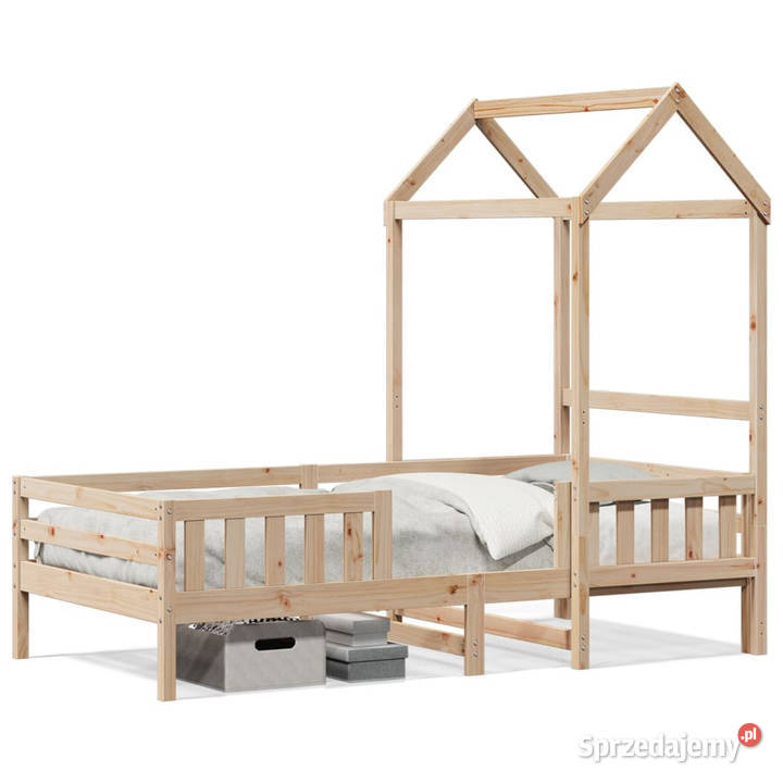 Rama łóżka z dachem lite drewno sosnowe 100x200 Warszawa sprzedam