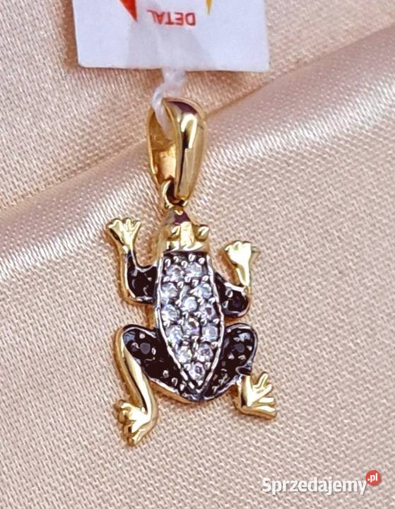 Wisiorek Złoty pr585 Żabka Z984