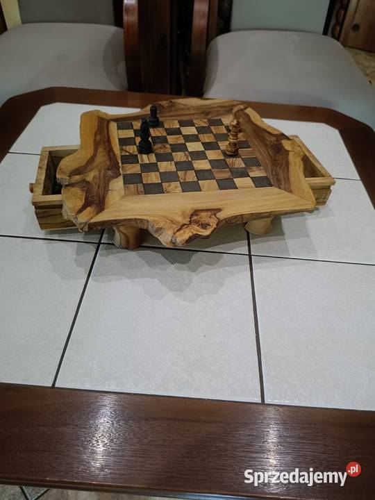 Ława drewniana z blatem wyłożonym kaflami Stoliki kawowe i ławy