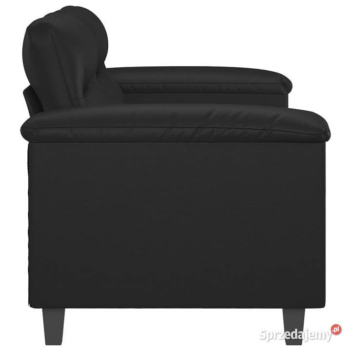 2osobowa sofa czarna 140 sztuczna skóra WM359583 Warszawa