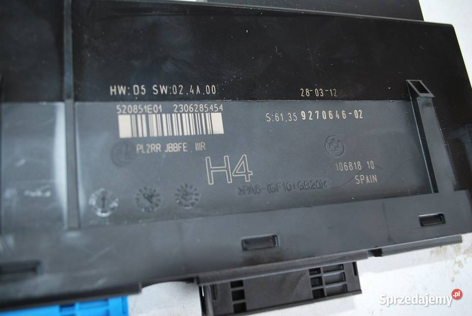 MODUŁ STEROWNIK KOMFORTU BMW E88 E89 E93 9270646 Motoryzacja Grzebowilk