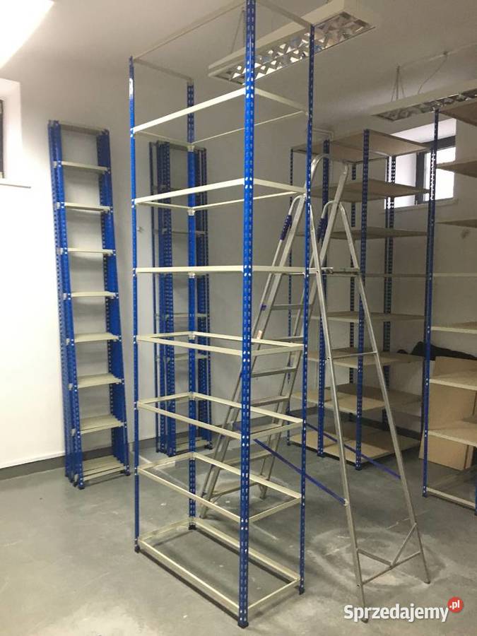 Wysokiej jakości regały magazynowe półkowe 5 lat Warszawa