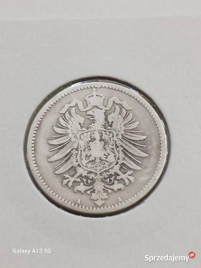 1 Marka Prusy 1875 r 5 mennica A Konin
