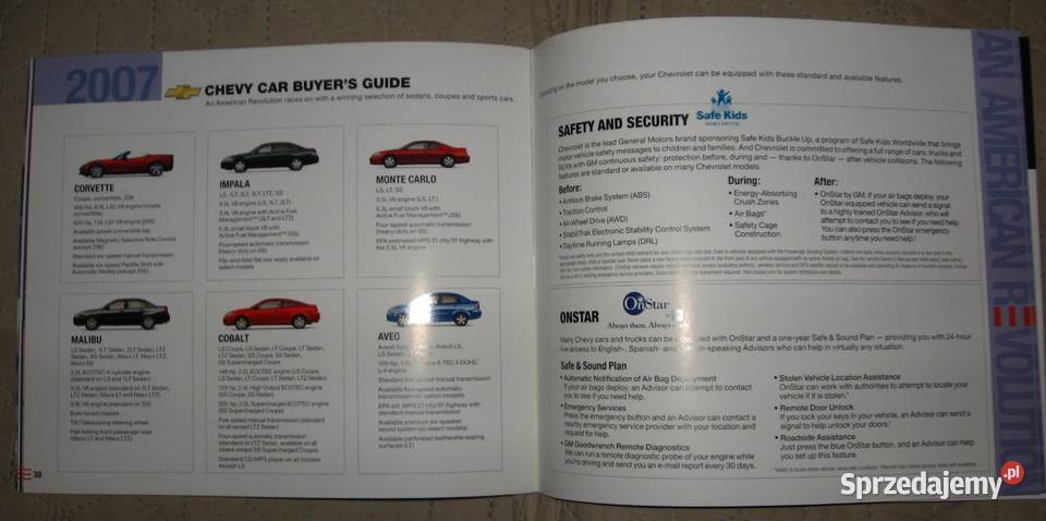 Chevrolet Cars Trucks 2007 prospekt katalog