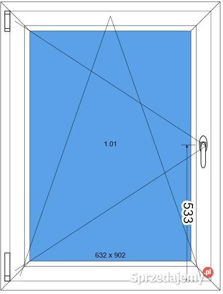 Okno PCV 86x113 NOWE RĘKI NAJTANIEJ W POLSCE 3 Opole