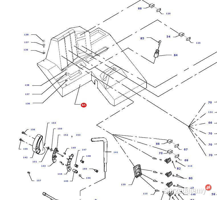 Massey Fergusson MF 30 32 osłona panelu Jastrzębniki