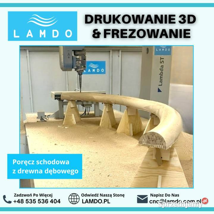 Drukowanie 3D Usługi CNC frezowanie w drewnie Giżycko