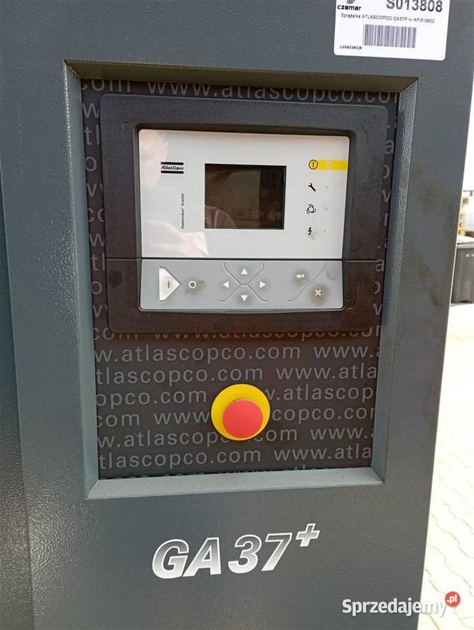 Sprężarka śrubowa kompresor ATLAS COPCO GA75 Wilków