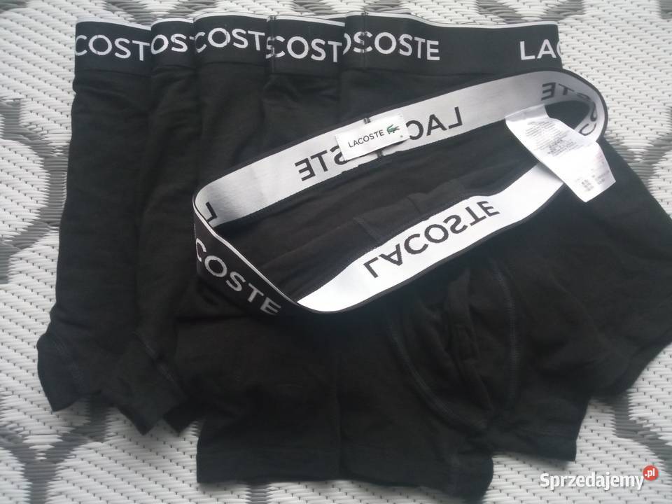 Bokserki męskie Lacoste czarne 6 patrz fotki i Bydgoszcz