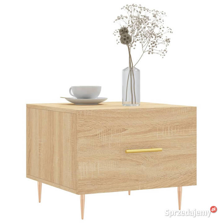 Stolik kawowy dąb sonoma 50x50x40 materiał mazowieckie Warszawa