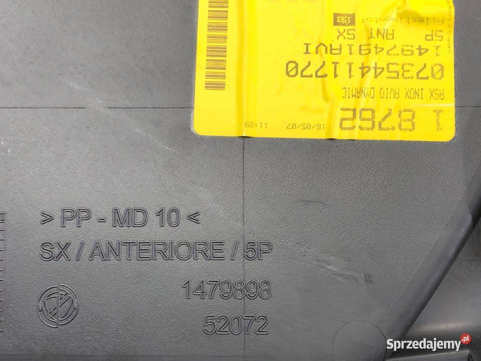 BOCZEK DRZWI LEWY PRZÓD FIAT BRAVO II Hatchback