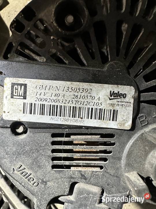 Opel Corsa D 13 CDTI Astra J Alternator Bydgoszcz
