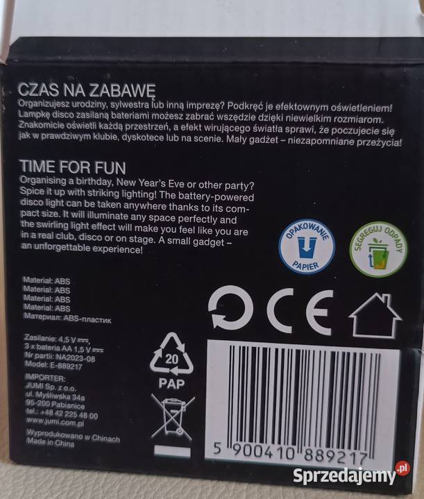 Lampa dyskotekowa Lampka Disco Kaleidoscope Lamp Zarszyn