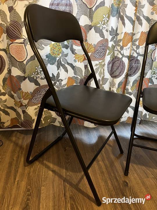 Dwa rozkładane tapicerowane krzesła śląskie Ruda Śląska