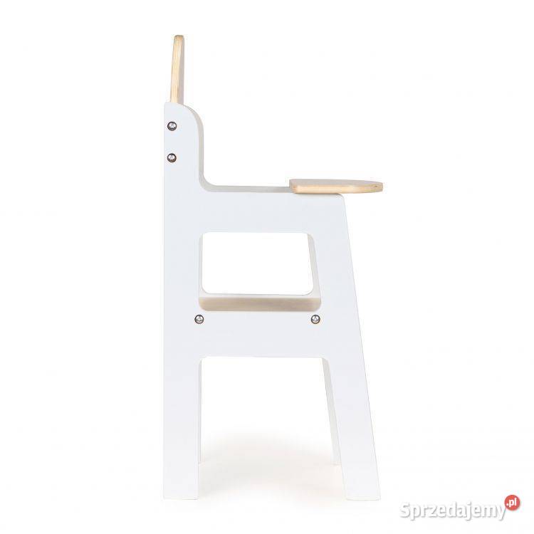 Drewniane krzesełko lalek fotelik do karmienia sprzedam