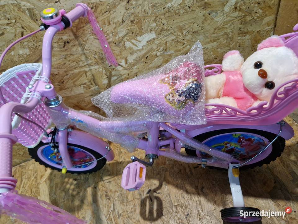 Rowerek 12 Princessa Księżniczka z misiem Głogowa