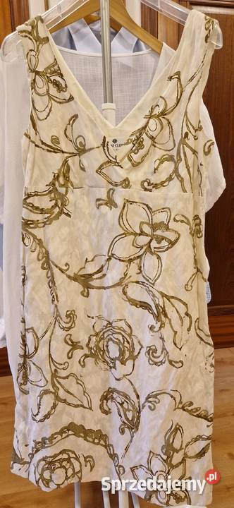 Damska wizytowa SUKIENKA Deni Cler 44 bawełna Lublin