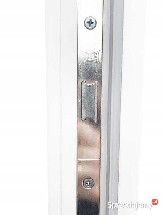 BIAŁE drzwi PVC 110x210 szyba panel wejściowe Zdunowo