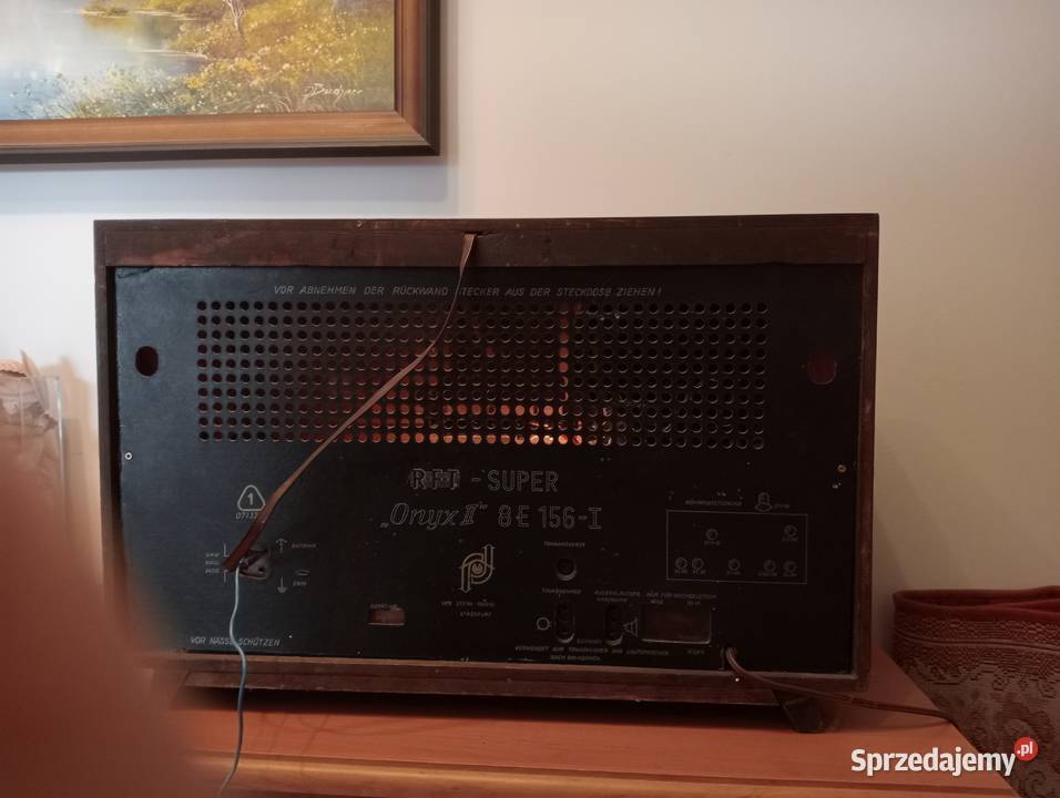 Sprzedam radio lampowe niemieckie DDR Onyx Wola Dębińska