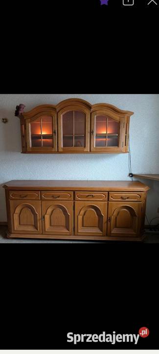 Komoda witryna stara drewniana Niemodlin sprzedam