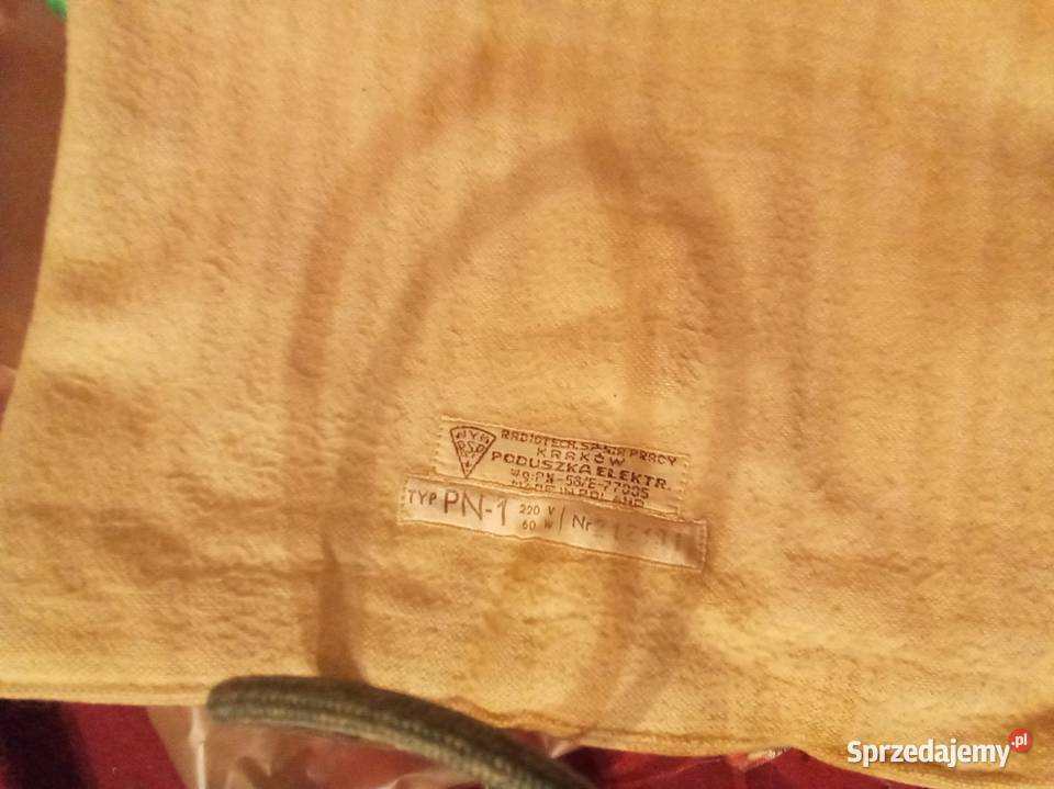 Poduszka elektryczna z poszewką PRL Warszawa