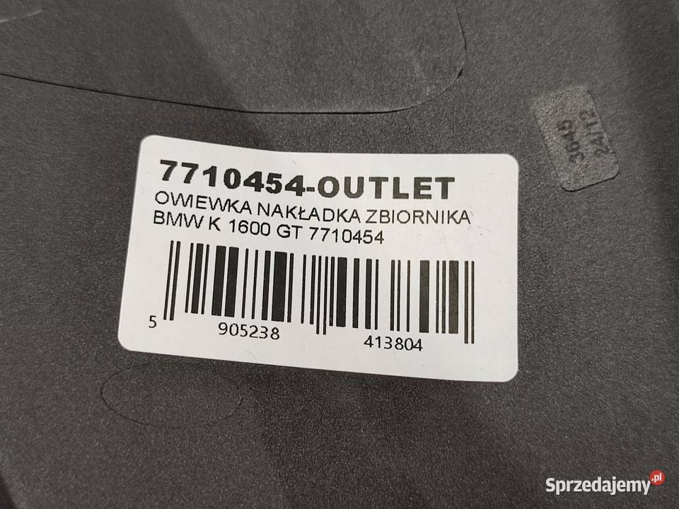 OWIEWKA NAKŁADKA ZBIORNIKA BMW K1600 GT 20102016 osobowe
