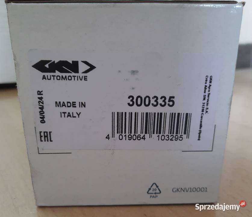 GKN 300335 zestaw osłona przegubu Nissan Primera osobowe Osłony przegubów wielkopolskie