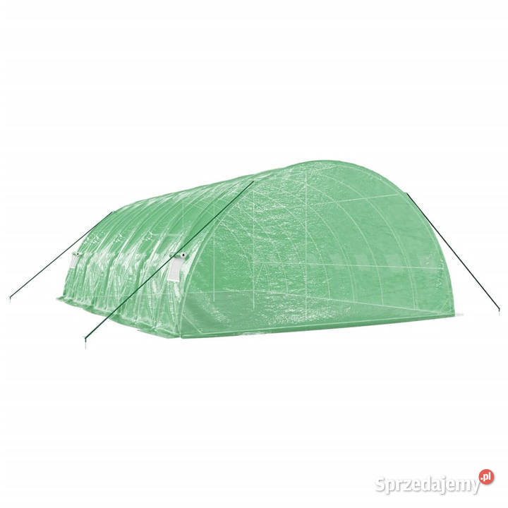 Szklarnia ze stalową ramą zielona 48 m 8x6x285 m