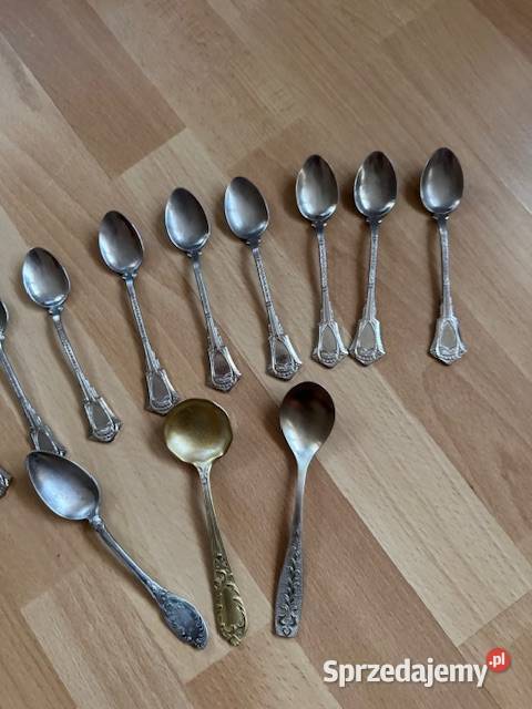 Łyżeczki platerowe posrebrzane różne rozmiary do