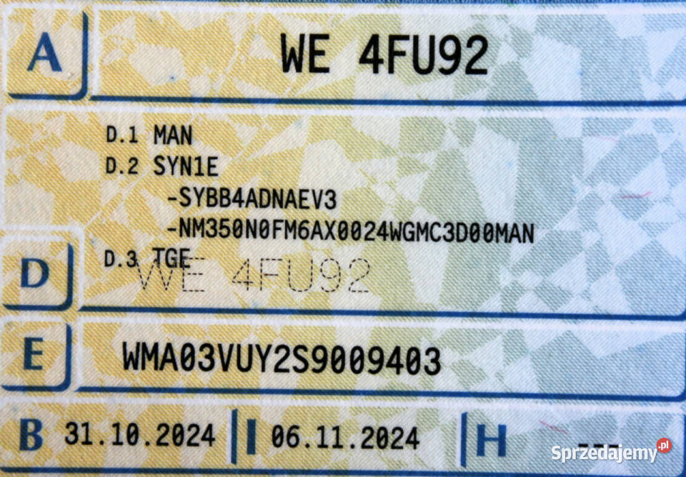 Man TGE L2H2 SalonPL FV23 140 Kamera Navi 46000km mazowieckie Sokołów sprzedam