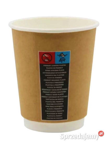 Kubki papierowe KRAFT do gorących napojów 250ml świętokrzyskie Sandomierz
