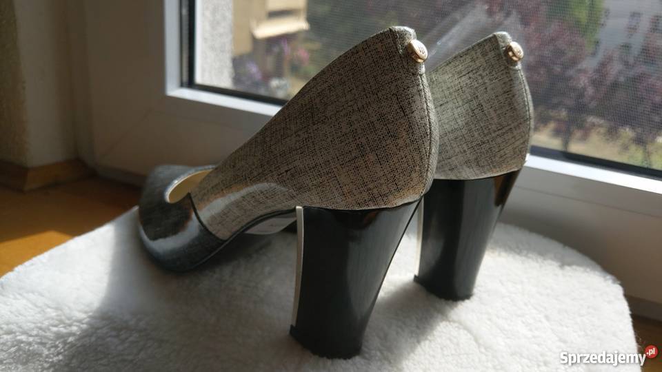 Buty śliczne markowe skórzane czółenka POLSKI Inna marka