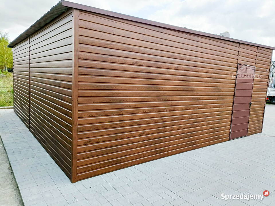 GARAŻ BLASZANY 6m x 58m 2X BRAMA UCHYLNA DRZWI Opole sprzedam