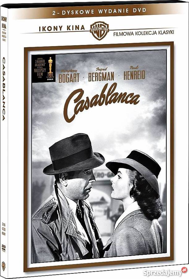 CASABLANCA HUMPHREY BOGART 2 DVD IKONY KINA Kalisz