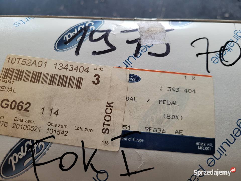 Pedał Gazu Ford Focus 1343404 2M519F836AE