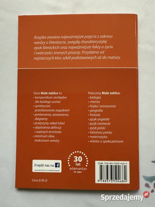 Male TabliceLiteratura Polska Artykuły szkolne Lublin